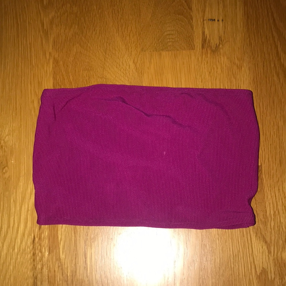 Burgundy tube top
